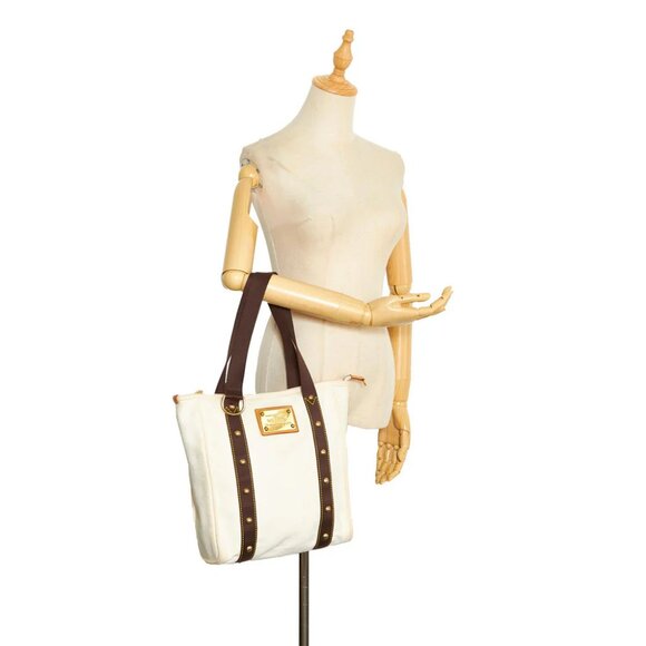 Authentic Louis Vuitton Antigua Cabas MM Canvas Tote Bag - Picture 8 of 16